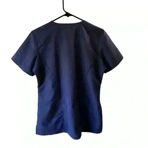 ERGO LIFE Women’s Threads Medical Scrub Top V-neck Navy Blue S - Picture 5 of 14